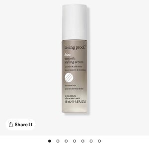 Living Proof taupe and white smooth styling serum 1.5oz